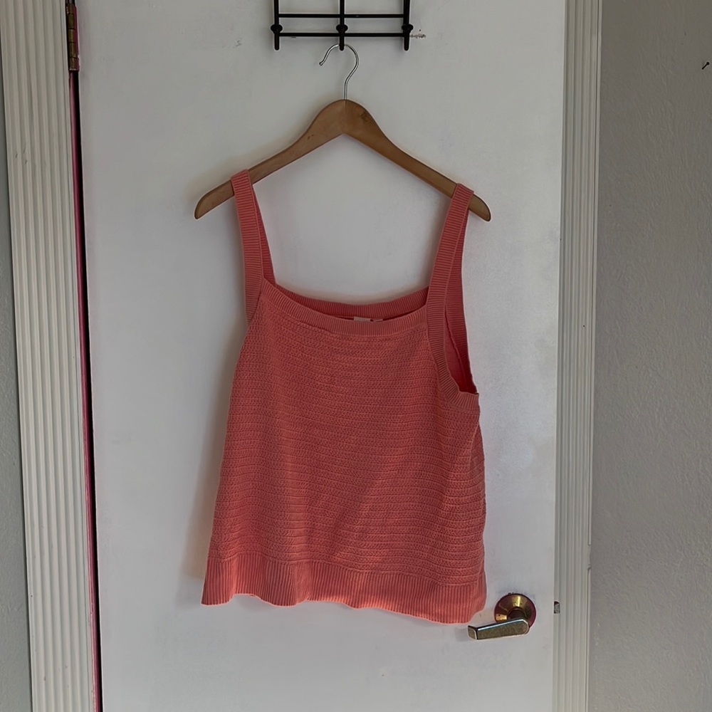 Gap XL Knit salmon/pink tank top